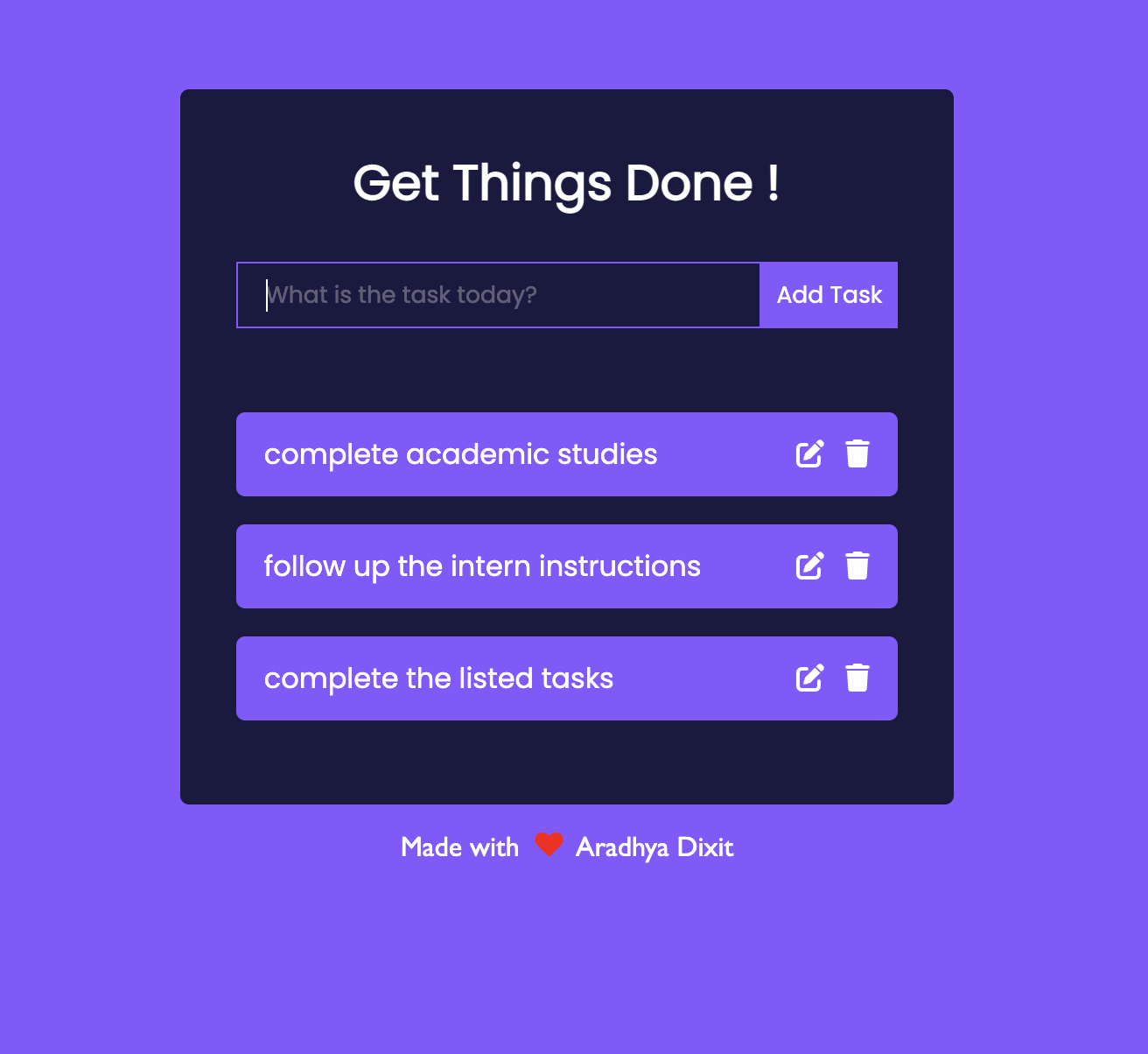 to-do list